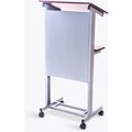 Luxor Luxor Mobile Height Adjustable Lectern - Gray LX-ADJ-DW